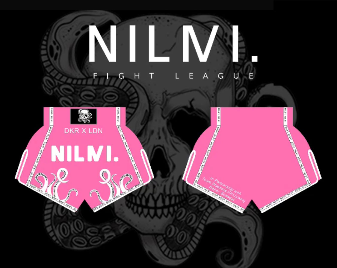 Phamora x Nilmi Fight League - Combat Shorts (Black or White available)