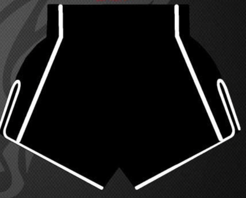 Killer Muay Thai Shorts (Black/White)